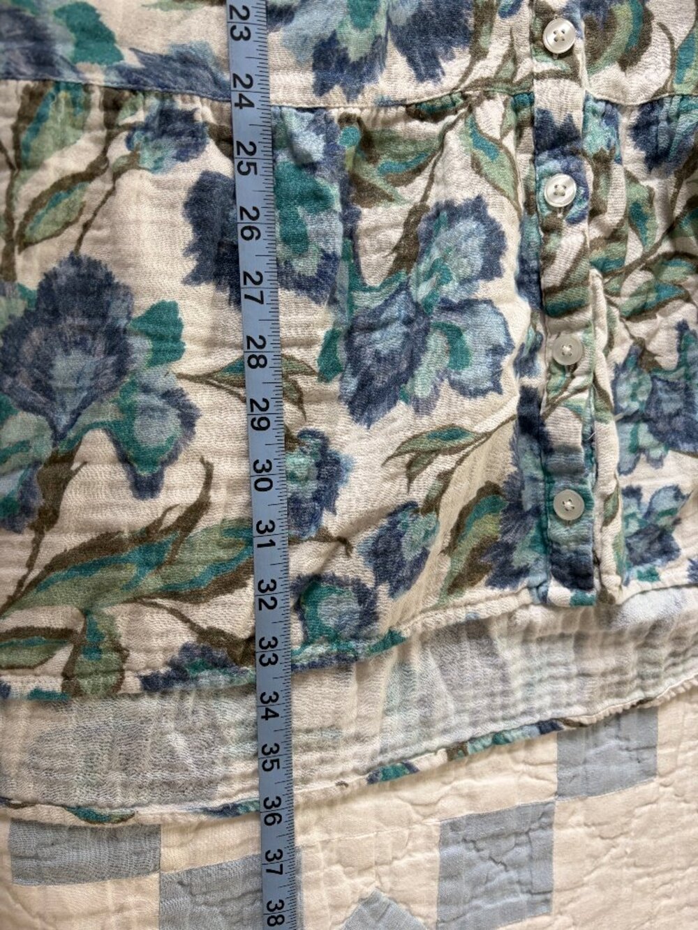 Garnet Hill Organic Cotton Tiered Shirtdress - Picture 5 of 7